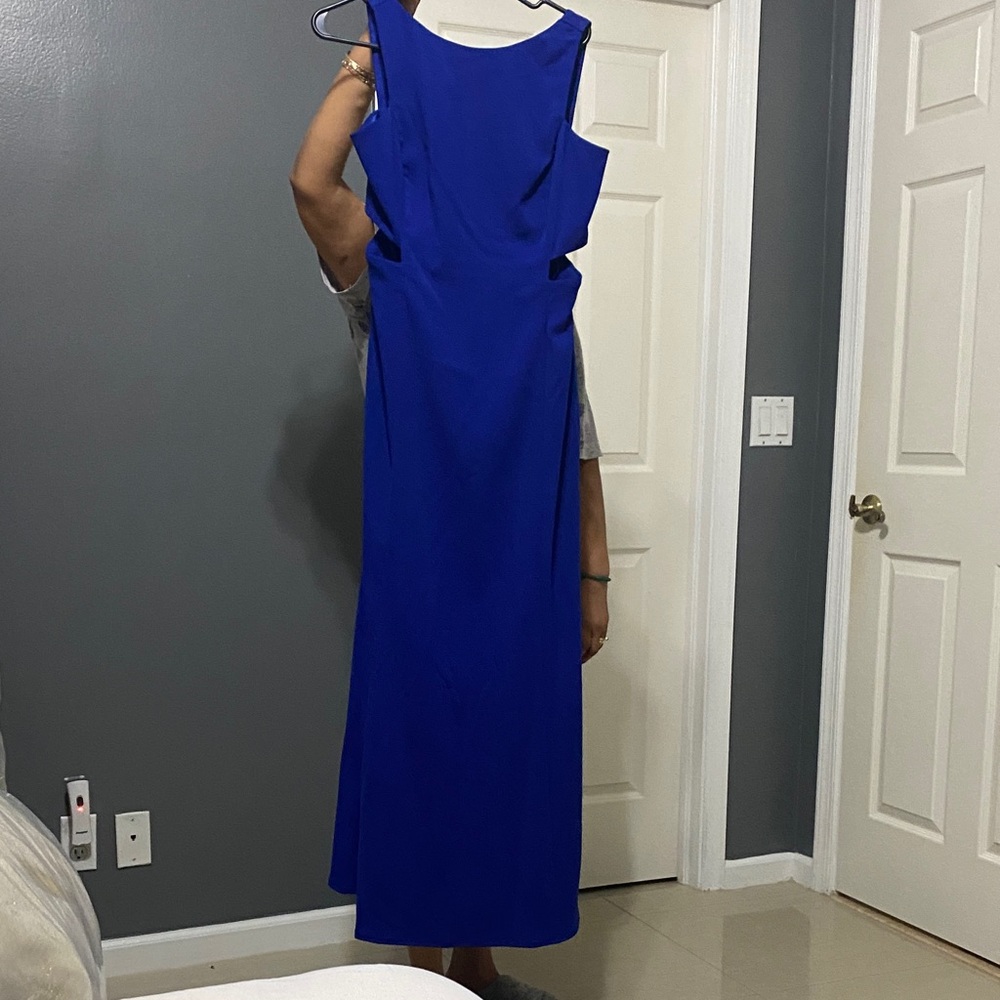 PromGirl Royal Blue Sleeveless Gown